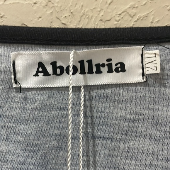 NWT Abollria Merry Christmas Long Sleeve Black Top Size 2XL - Picture 3 of 4